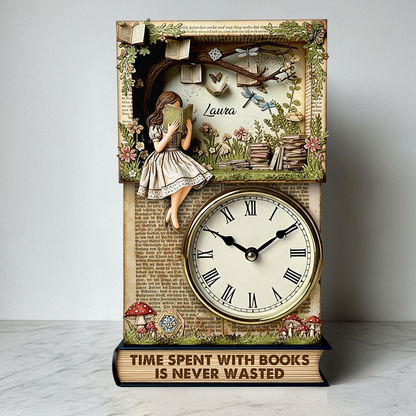 Reading Time Desk Lock Plaque, Personalized Gifts For Book Lovers