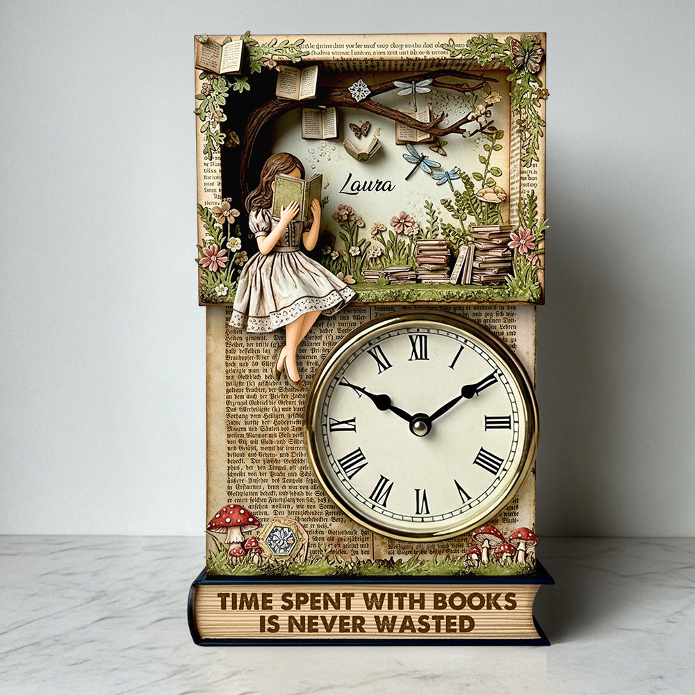 Reading Time Desk Lock Plaque, Personalized Gifts For Book Lovers