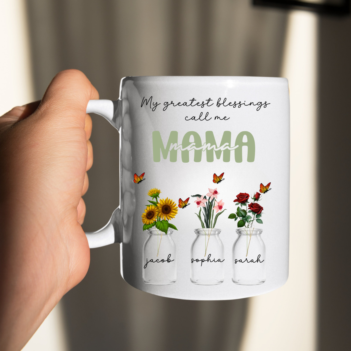 My Greatest Blessings Call Me Mama - Personalized Mug - Gift For Mom, Mother's Day