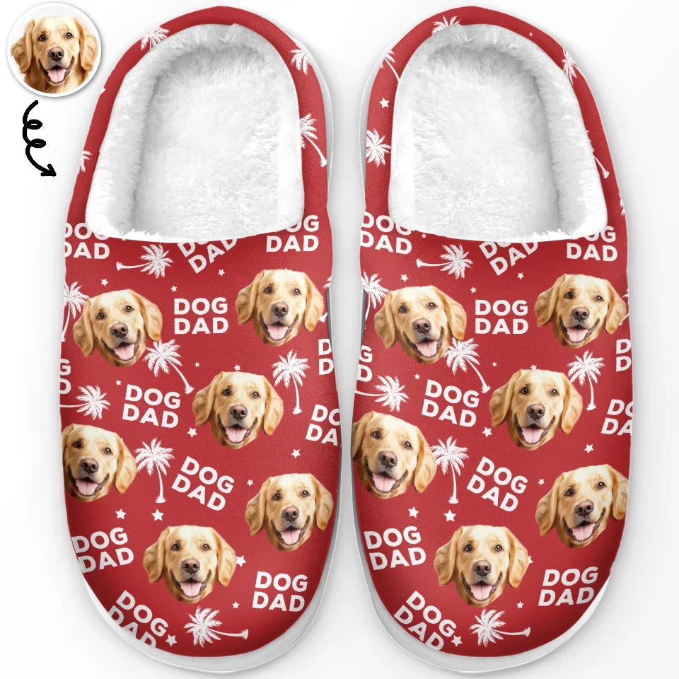 Custom Photo Fur Baby Is A Little Burst Of Joy - Personalized Fleece Slippers - Christmas Gift For Pet Owners, Pet Lovers