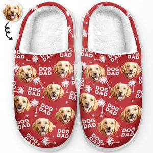 Custom Photo Fur Baby Is A Little Burst Of Joy - Personalized Fleece Slippers - Christmas Gift For Pet Owners, Pet Lovers
