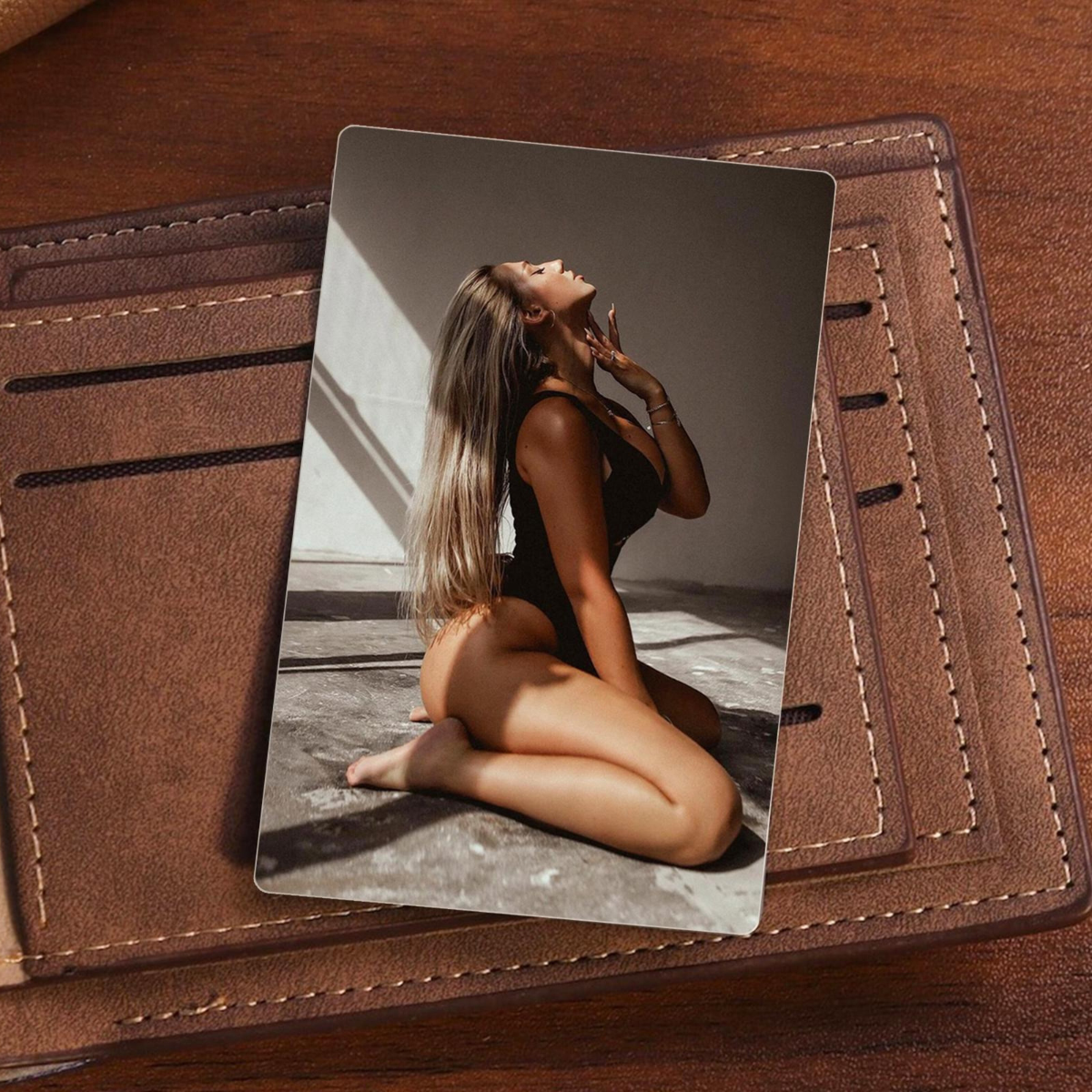 Custom Photo Metal Wallet Card For Him, Personalized Gift For Boyfriend, Photo Card Insert, Gift for Husband On Father's Day, Birthday Gift