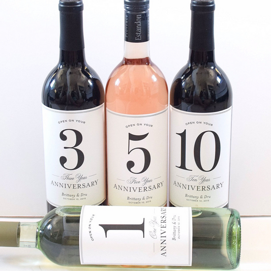 Wedding Guest Book Labels - Bridal Shower Gift - Milestones Wine Labels - Wine Basket Engagement Gift Anniversary Labels
