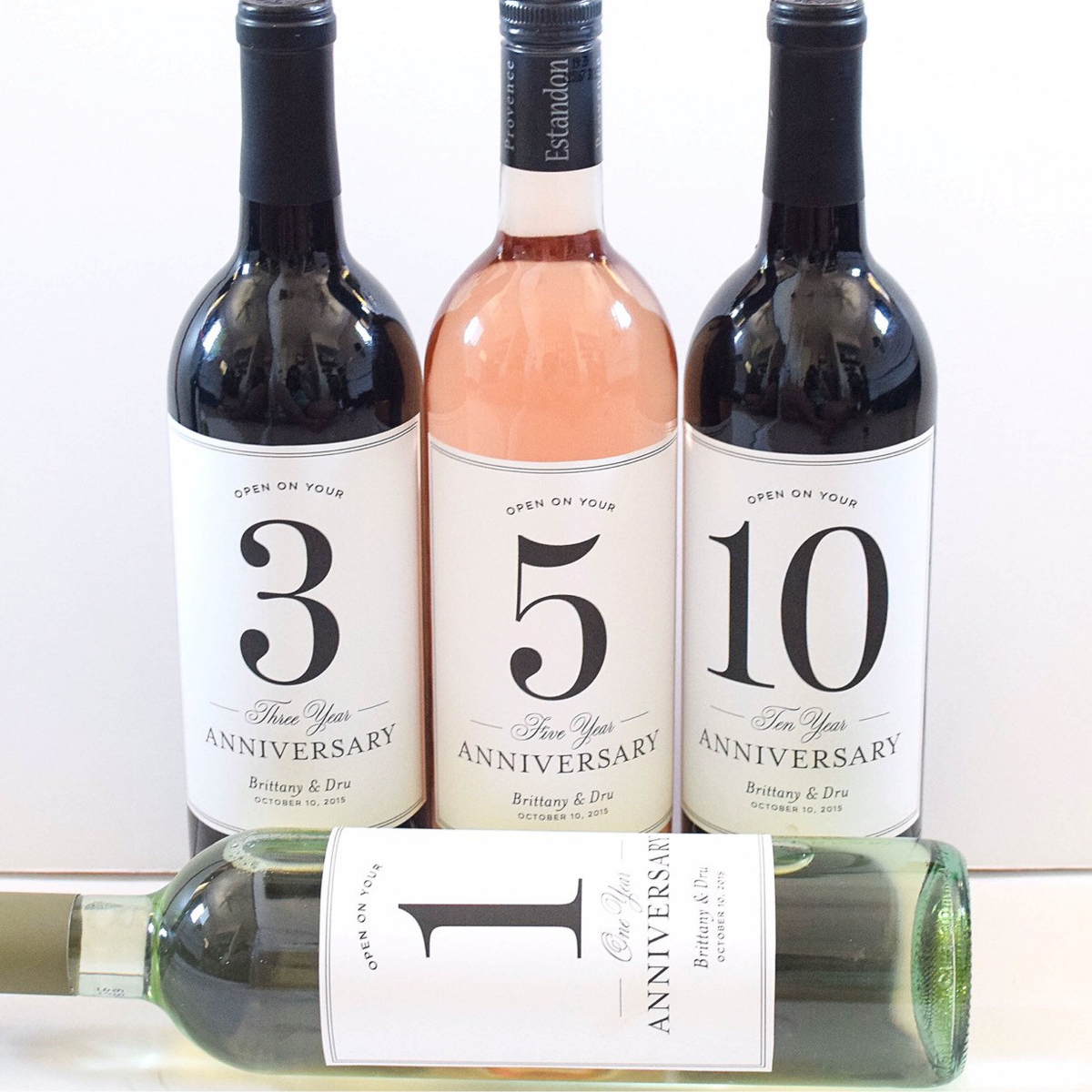 Wedding Guest Book Labels - Bridal Shower Gift - Milestones Wine Labels - Wine Basket Engagement Gift Anniversary Labels