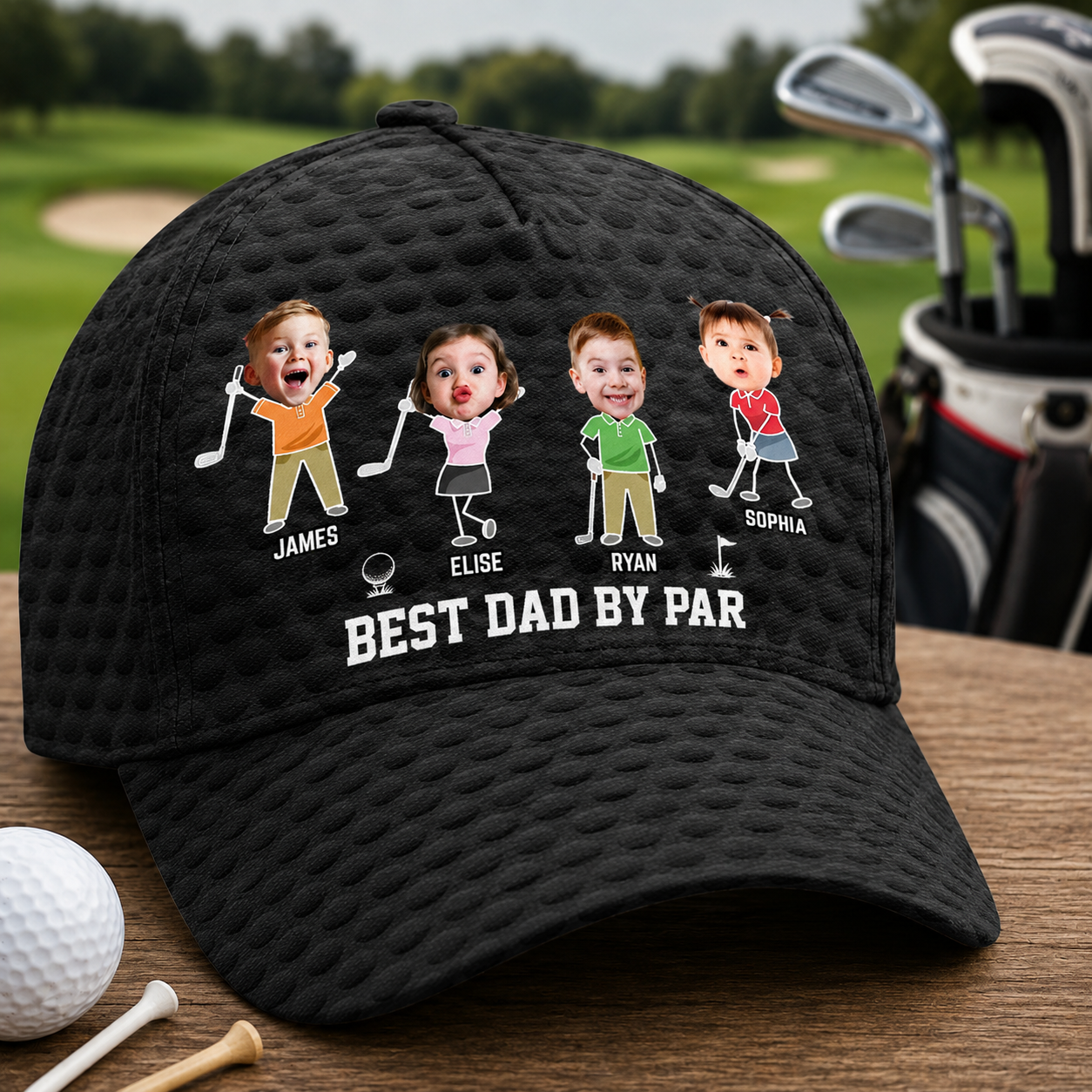 Dad Born To Play Golf - Personalized Classic Cap - Gift For Golf Dad, Grandpa, Father's Day