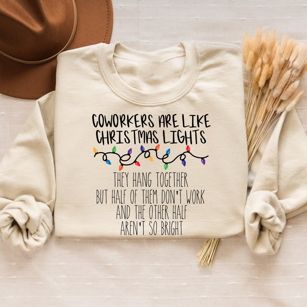 Coworkers Christmas Shirt, Christmas Group Sweatshirt, Christmas Lights Sweater, Sarcastic Christmas T-Shirt, Our Team Group Gift, New Year Gift