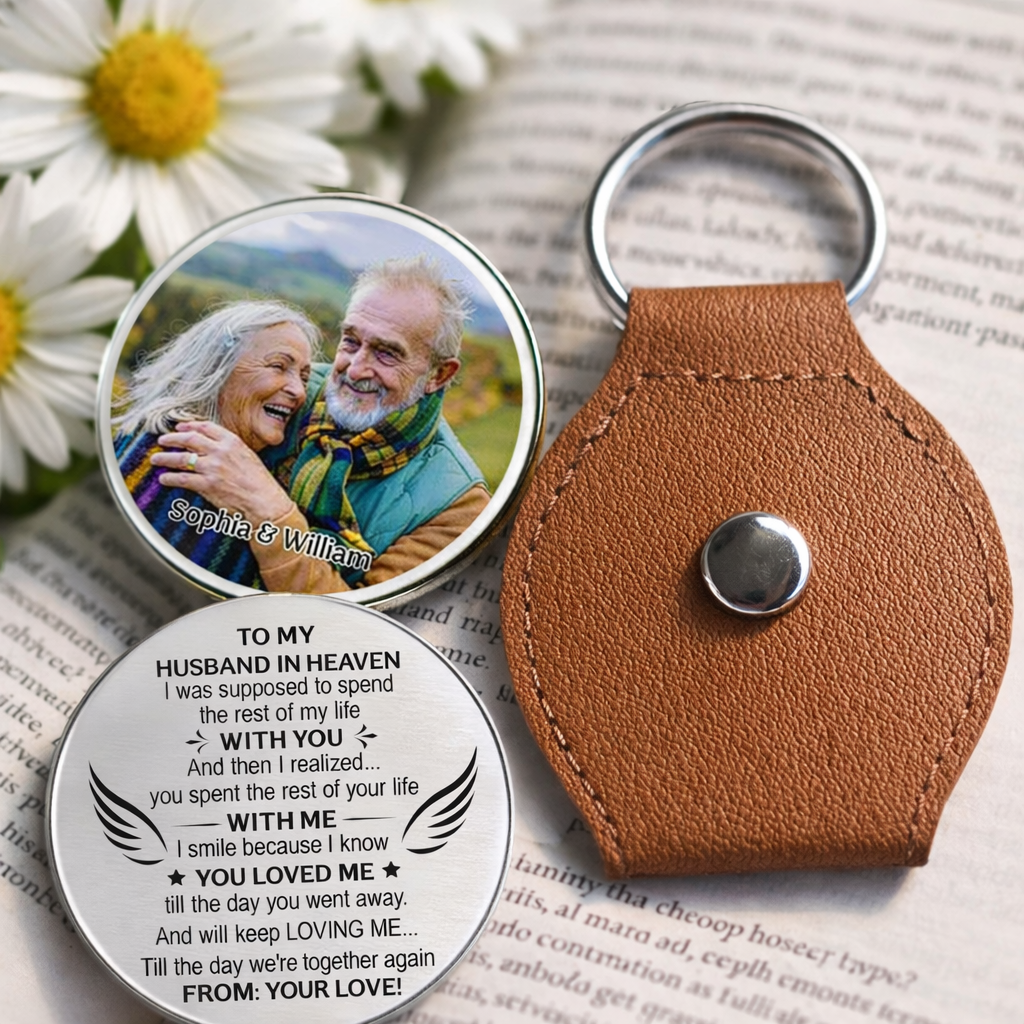 To My Husband In Heaven - Personalized Pocket Hug - Memorial Gift