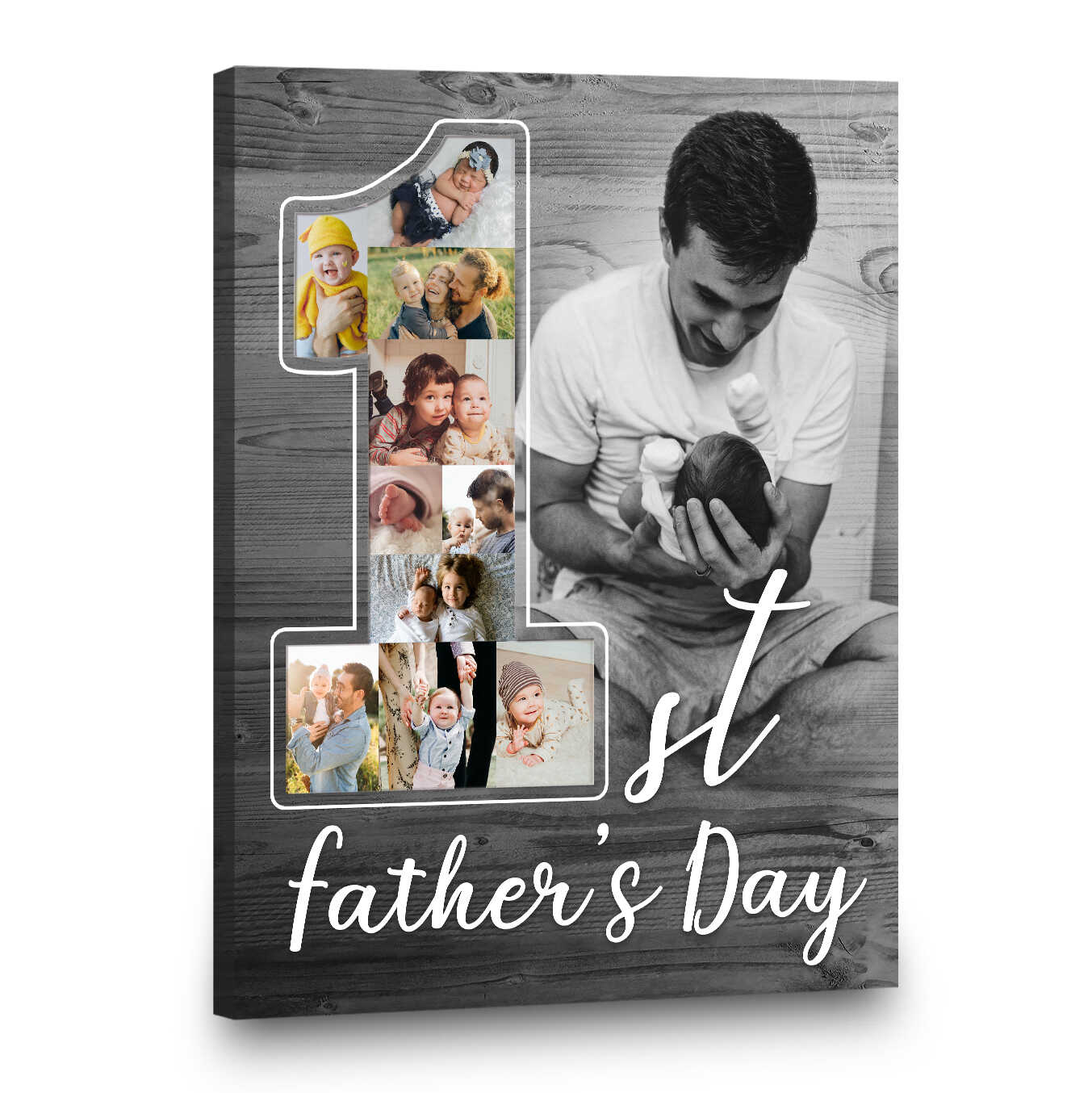 First Fathers Day Gift, Custom Photo Collage Gift For New Dad, 1st Fathers Day Gift From Baby, First Time Dad Gift For Husband