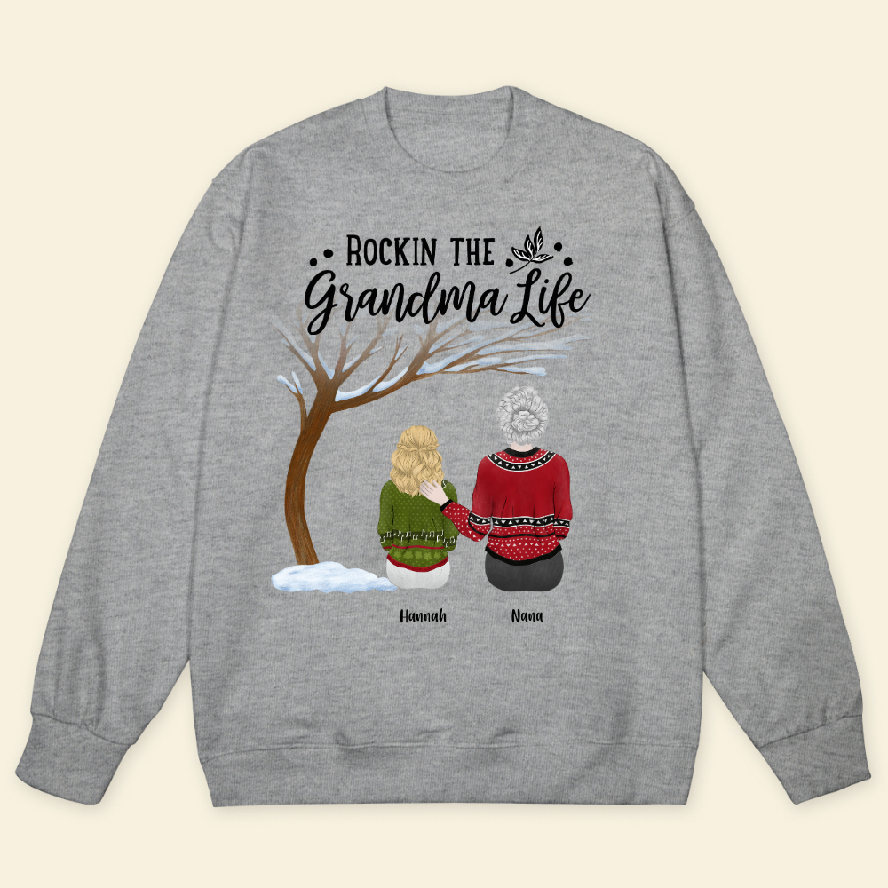 Rockin' The Grandparents Life Christmas - Personalized Sweatshirt - Gift For Grandpa, Grandma, Christmas Gift banner-1_5dbe18f3-0779-4a7d-b23f-d2e0b968beac.png?v=1724039605