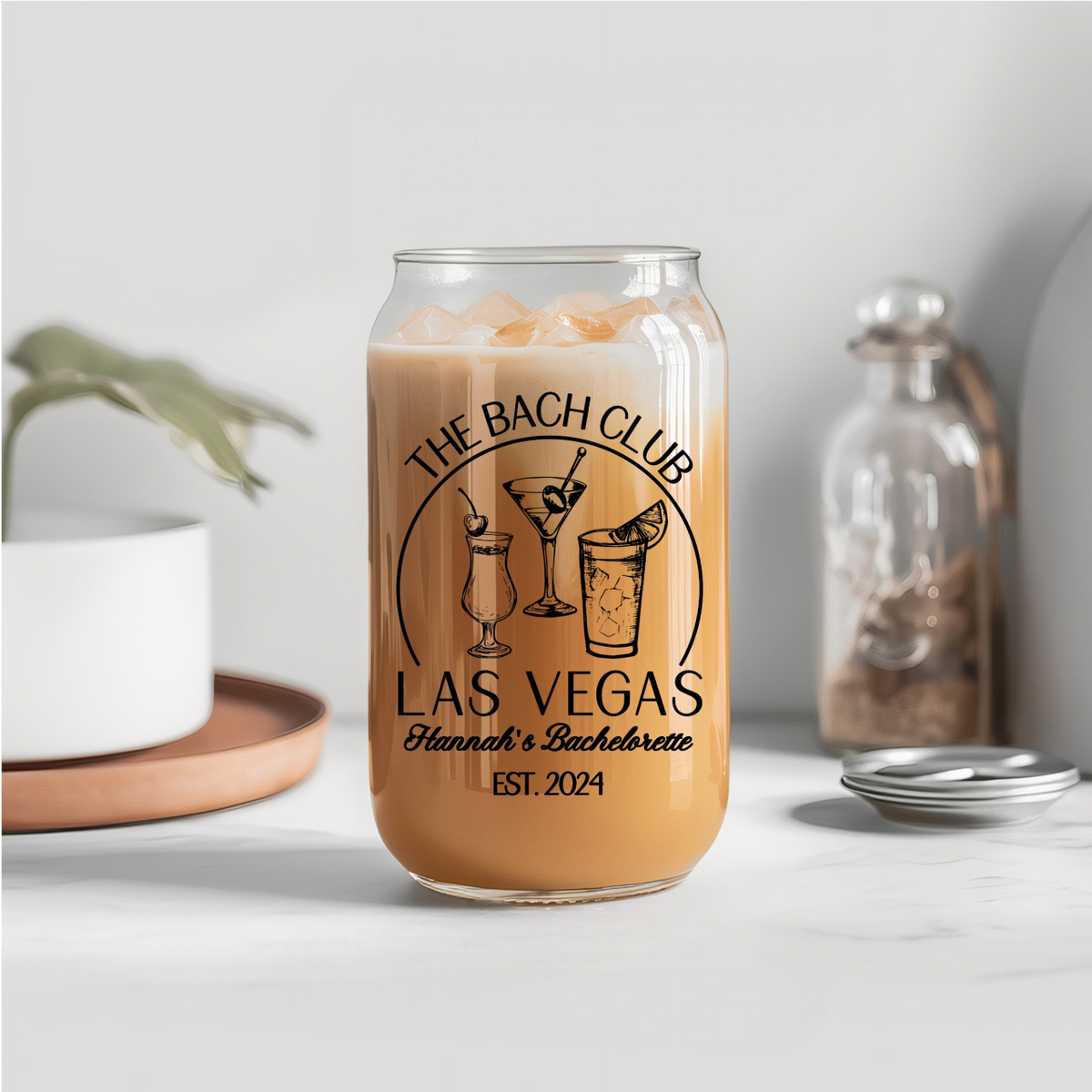 Personalized Gift For Bridesmaid, Bachelorette Party Favor, Wedding Gift For Bridal Party, Personalized Glass Tumbler, Girls Trip, Bach Club