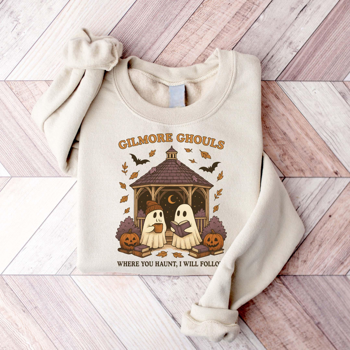 Gilmore Ghouls Shirt, Where You Haunt I Will Follow Shirt, Cute Ghost Halloween Tee, Spooky Fall Shirt, Autum Shirt, Ghost Couple Gift