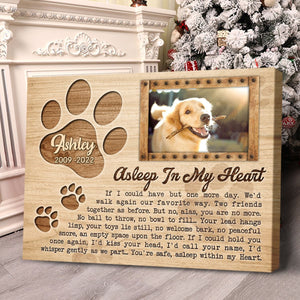 Customized Dog Remembrance Gift Sympathy Loss Of Dog Canvas Wall Art