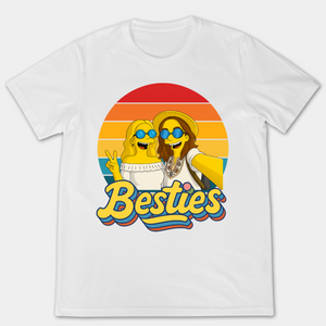 Bestie Forever Simpsonized Photo Portrait  - Personalized Apparel - Gift For Bestie