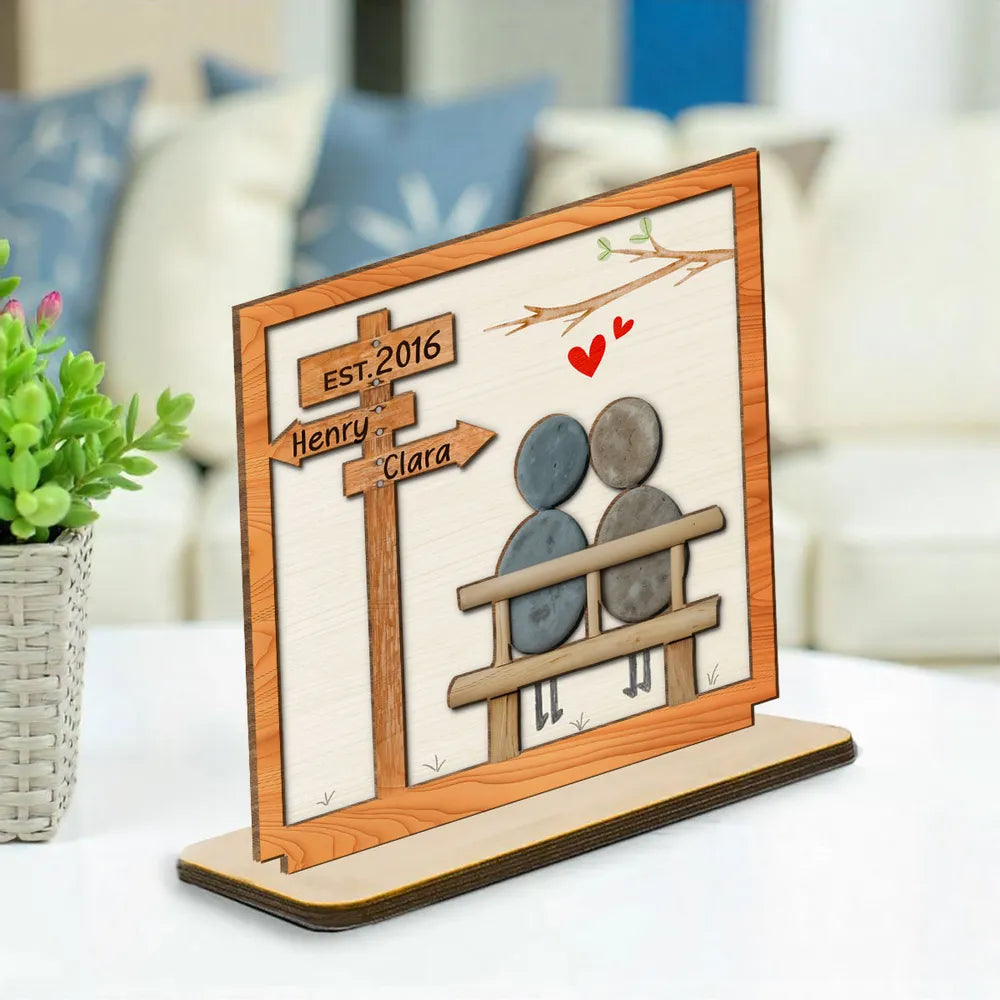 I Need You Because I Love You - Personalized Wooden Plaque - Valentine's Day Gift For Couple