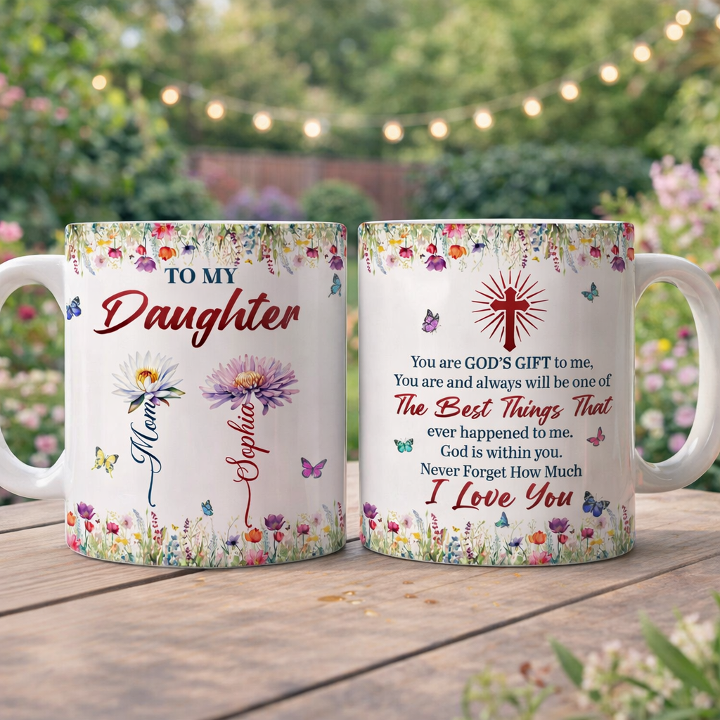 To My Daughter You're God's Gift - Personalized Mug - Gift For Daughter, Christian Gift
