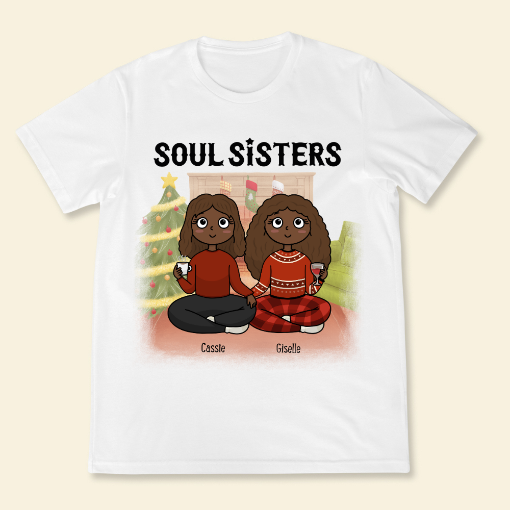 Soul Sisters Chibi - Personalized Shirt - Christmas Shirt, Gift For Sisters, Bestie, Friends banner-2_10022de5-81ca-4780-85d4-31824621da30.png