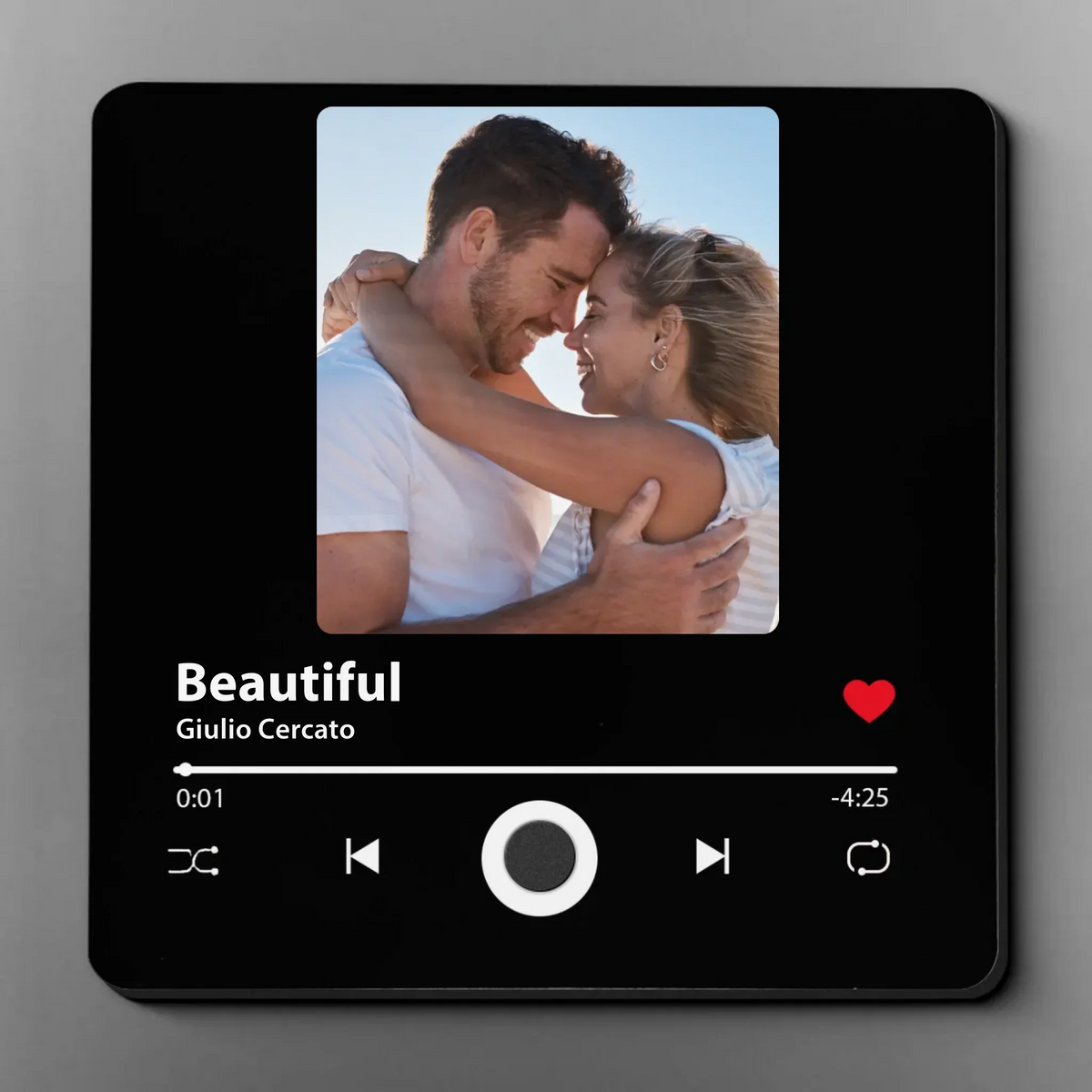 Custom your photo & music favorite song, Personalized Musis Fridge Magnet, Gift For Family, Couples, Friends