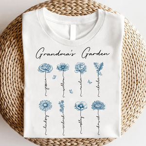 Grandma Mom's Vintage Garden - Personalized Apparel - Gift For Grandma, Mommy, Mother's Day, Birthday Gift