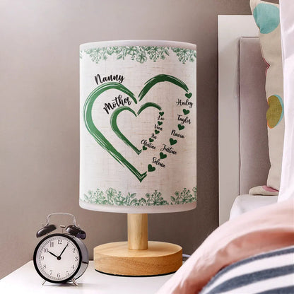 Mom Grandma Sweethearts - Personalized Fabric Lamp - Gift For Mom Grandma, Mother's Day Gift