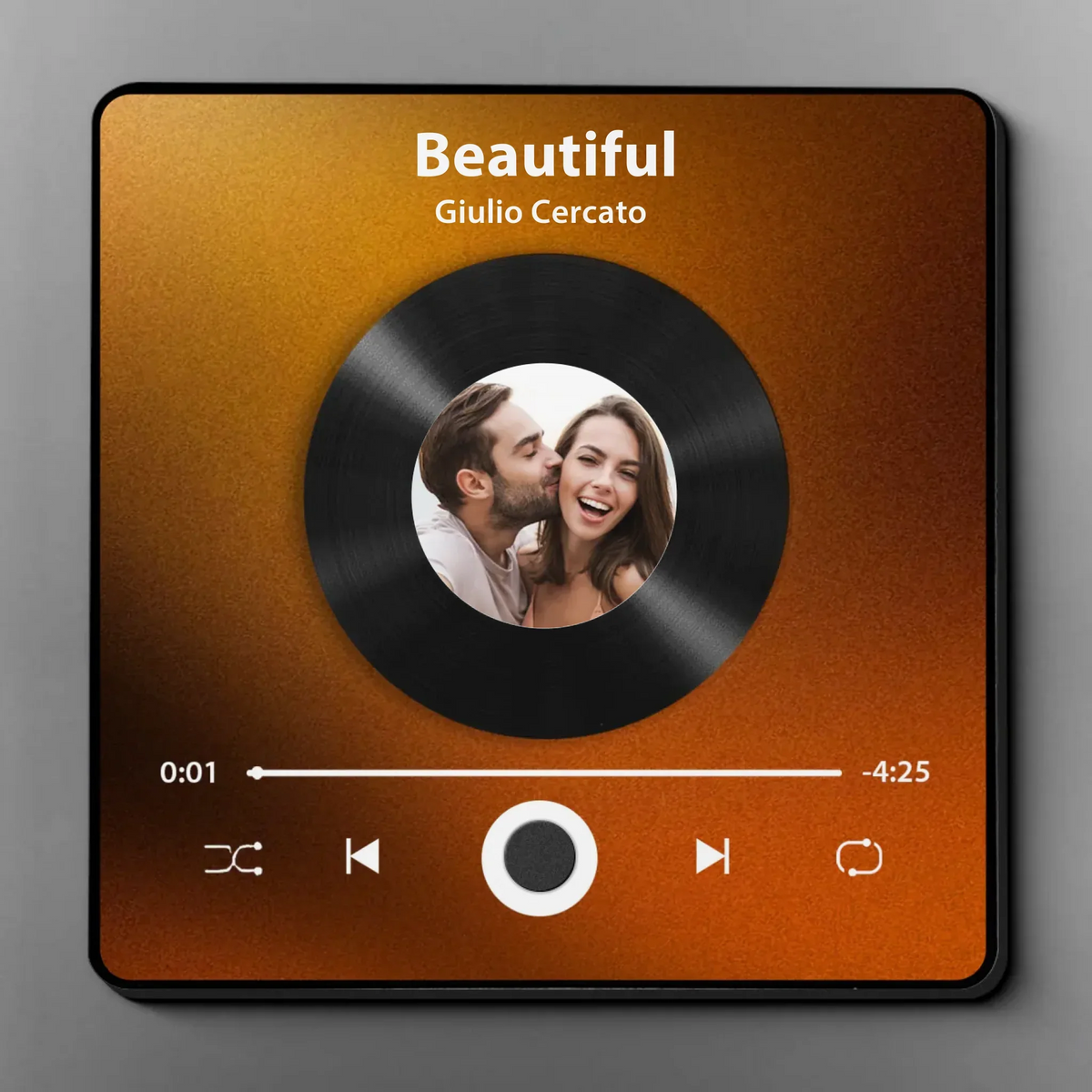 Custom Photo I Love You Forever & Always - Personalized Music Fridge Magnet - Gift For Couple, For Him, For Her, Anniversary Gift