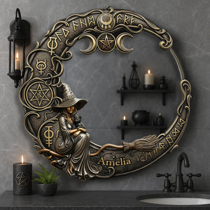 Witch Custom Shaped Mirror Gifts For Witch Lover