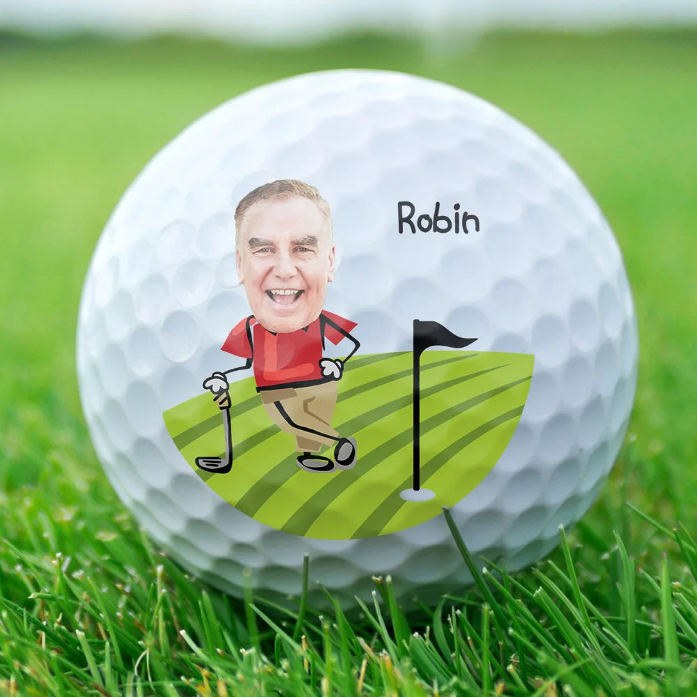 Retirement Is In Full Swing - Custom Golf Ball - Retirement Gift For Dad, Father, Grandpa