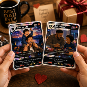 Unique Father s Day Gift for Dad, Custom Trading Card Collection, Fatherhood Collection, Unique Gift For Dad