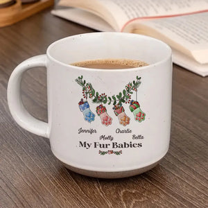 Mom Grandma Funny Stockings Merry Christmas - Personalized Pottery Mug - Christmas Gift For Mom Grandma