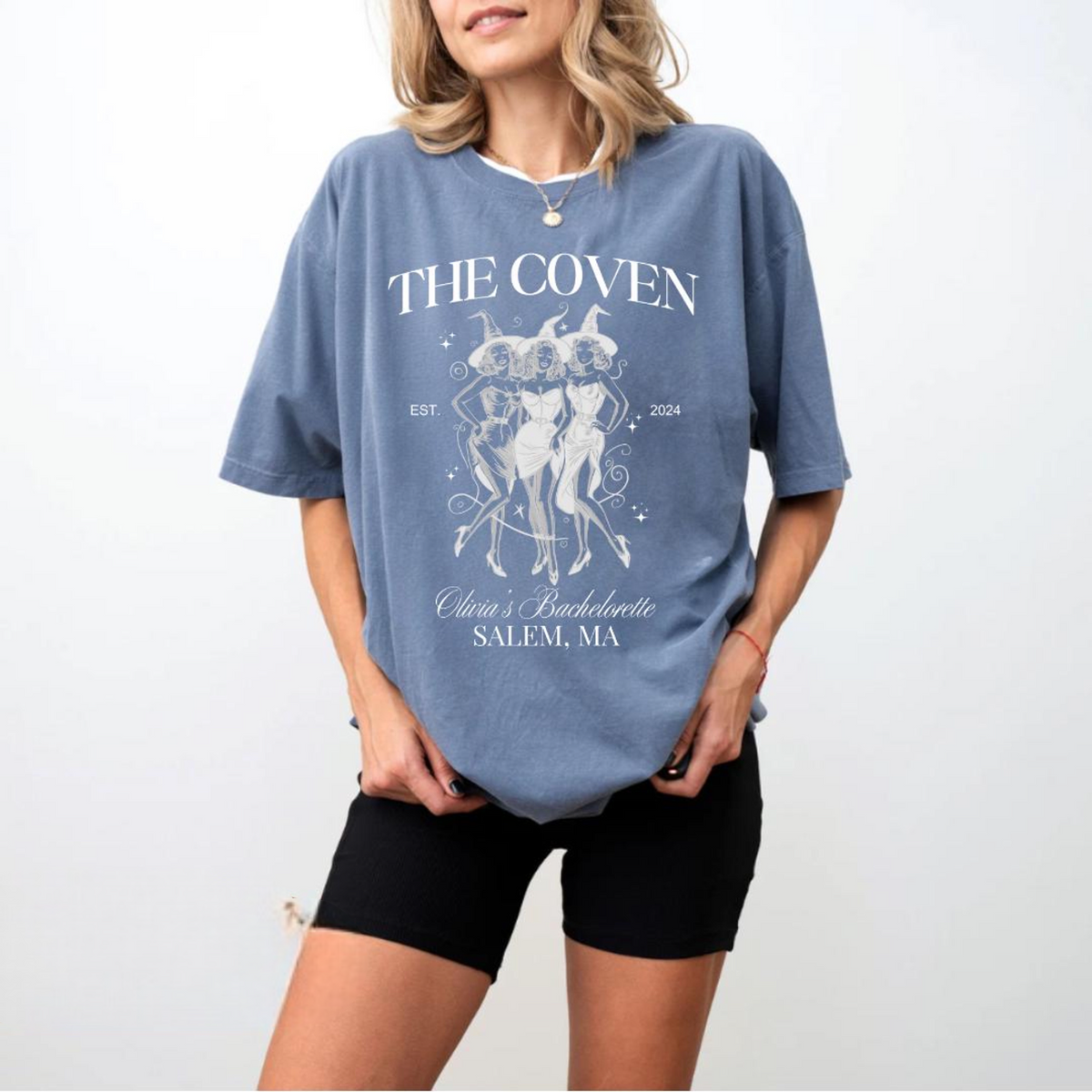 Custom Halloween Bachelorette Shirts, Gothic Bridal Party, Personalized Goth Bachelorette, Spooky Bride Gothic Wedding