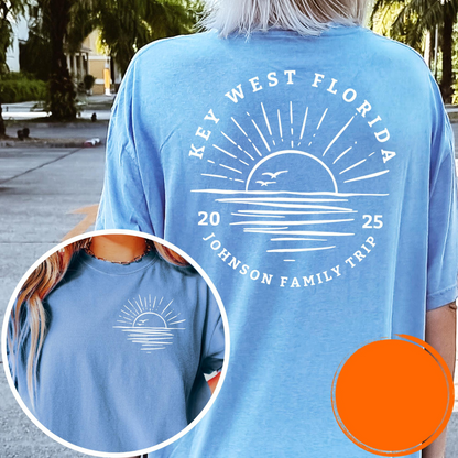 Custom Family Beach Vacation Shirt, Family Name, Family Matching Shirts, Personalized Shirt, Custom Family Trip, Family Beach Trip Shirt