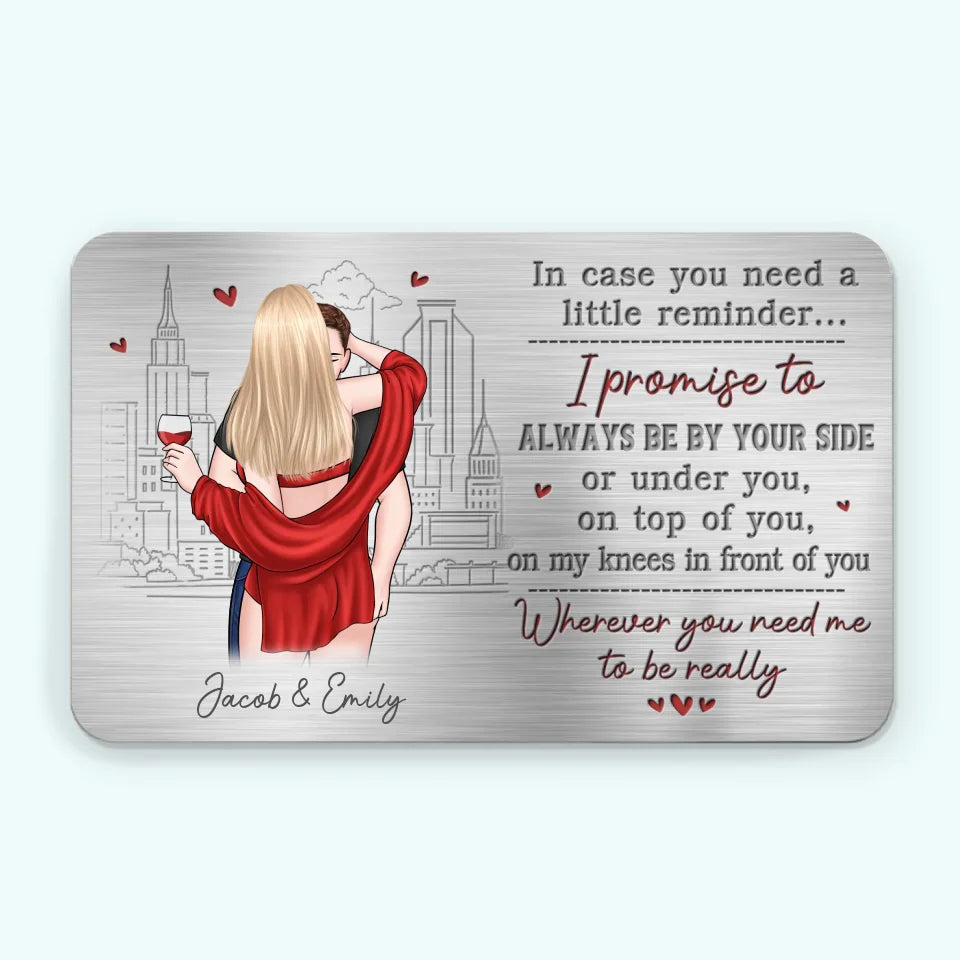 My Partner In Wine - Personalized Wallet Insert Card - Gift For Husband Wife, Anniversary Gift, Valentine's Day Gift