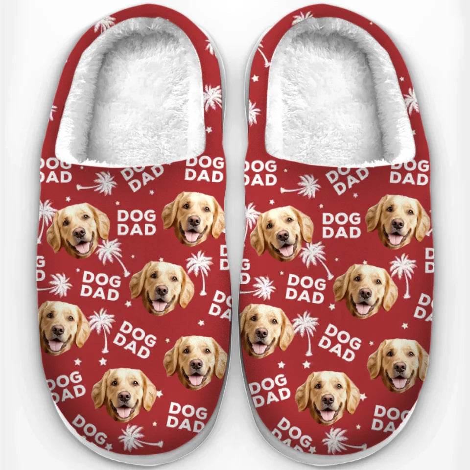 Custom Photo Fur Baby Is A Little Burst Of Joy - Personalized Fleece Slippers - Christmas Gift For Pet Owners, Pet Lovers