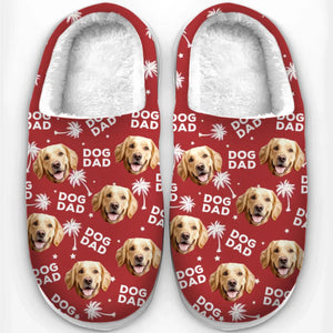 Custom Photo Fur Baby Is A Little Burst Of Joy - Personalized Fleece Slippers - Christmas Gift For Pet Owners, Pet Lovers