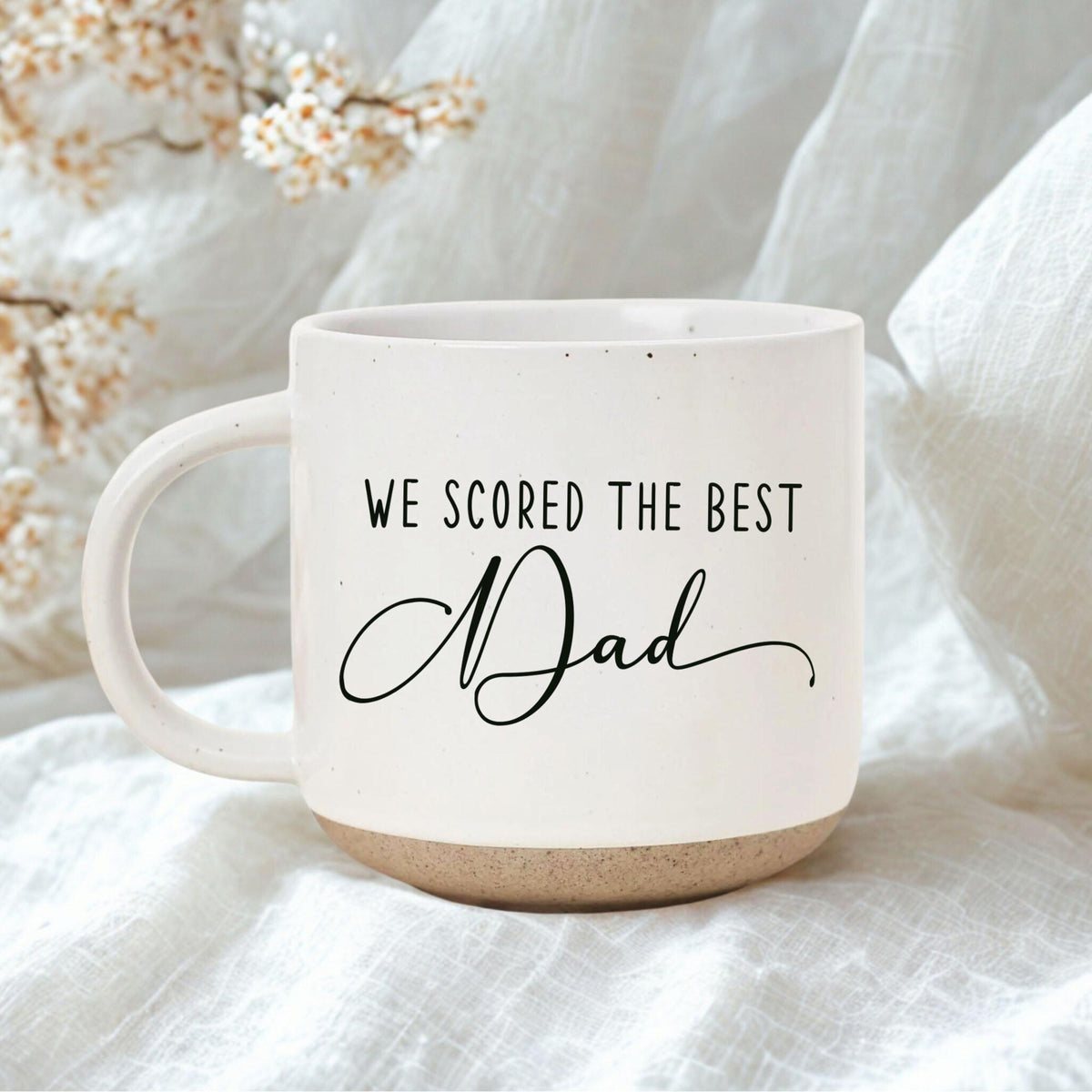 Personalized We Scored The Best Dad Mug, Custom Kid's Name Football Soccer Mug, New Dad Gift, Father s Day Gift, Soccer Lover Gift