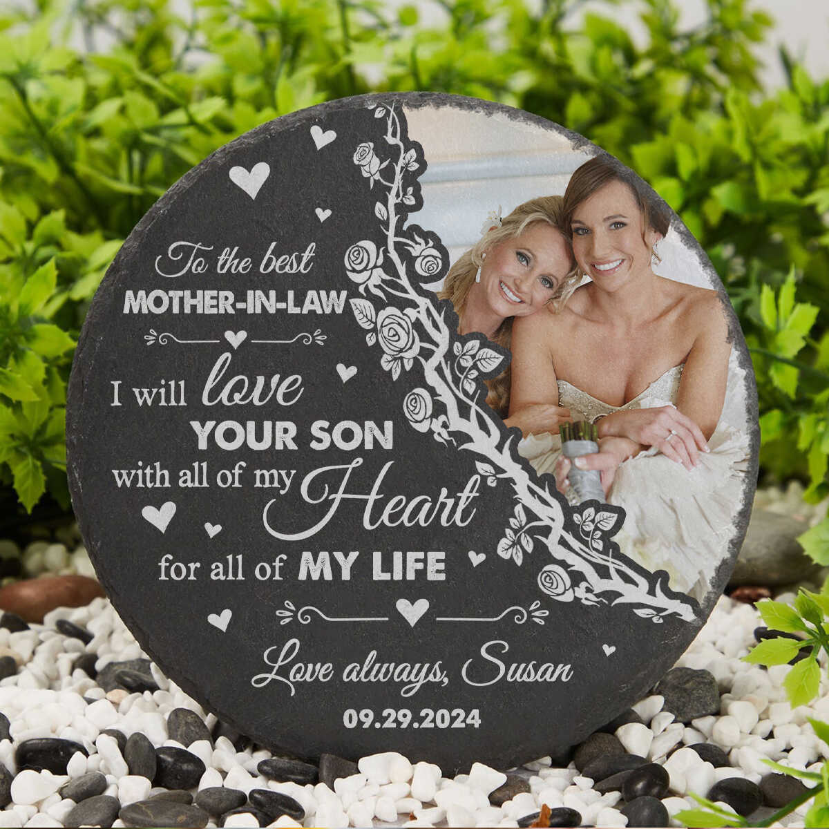 To My Mother-in-law I Love You Always - Personalized Garden Stone - Gift For Mother-in-law