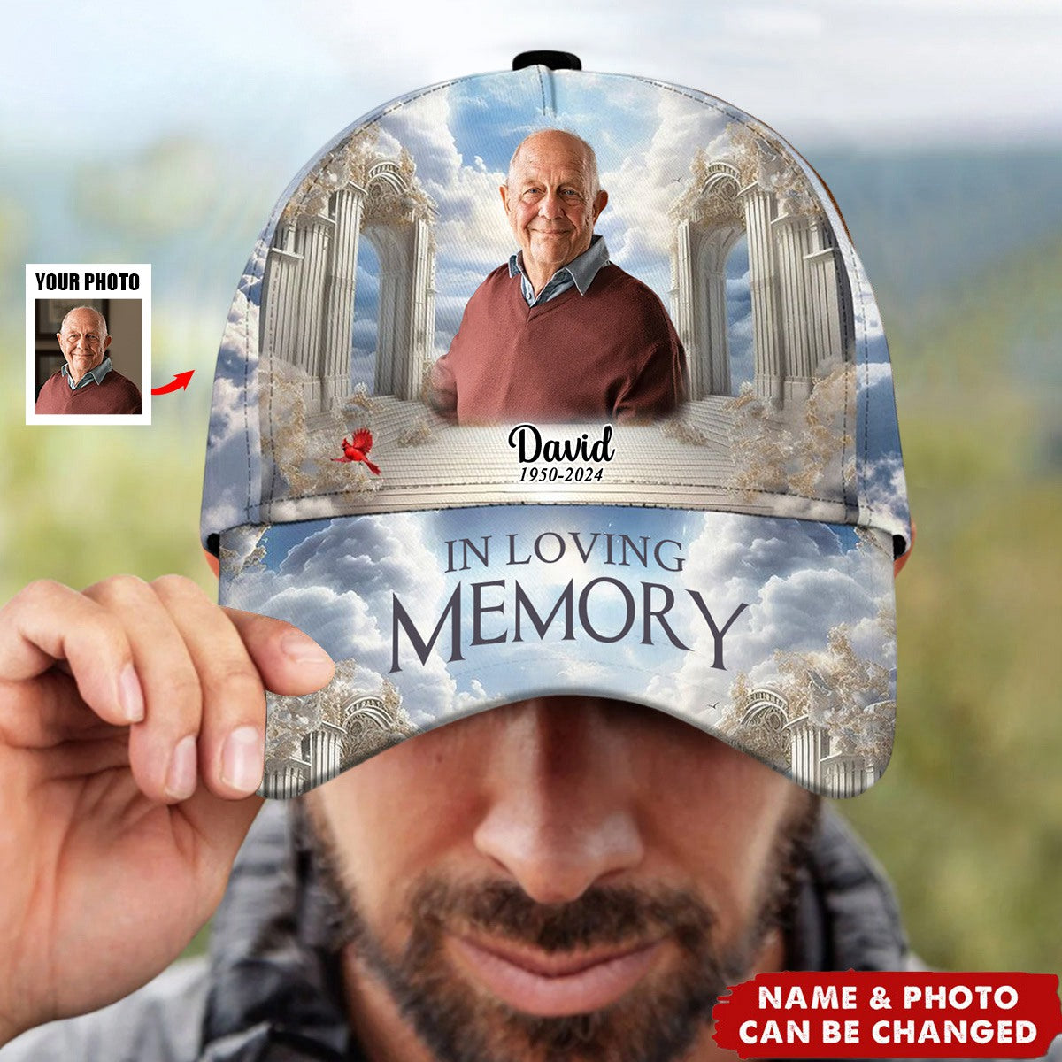 In Loving Memory - Personalized Classic Cap - Memorial Gift For Family