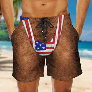 Sexy Man Beach Shorts - Personalized Beach Shorts - Gift For Man, Funny Gift For Husband, Boyfriend