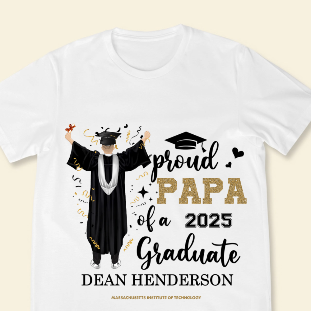 Proud Mom Dad Of A Class Graduate University College - Personalized Apparel - Graduation Gift