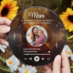 Mom To Us You Are The World - Personalized Stone - Gift For Mom, Mother's Day, Birthday Gift