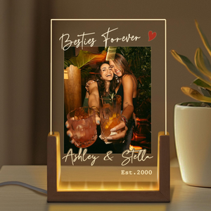 Personalized Besties Photo Light, Best Friends Light Lamp Gift For Sister, Personalized Friendship Gift, Gift For Bestie, Soul Sister Gifts