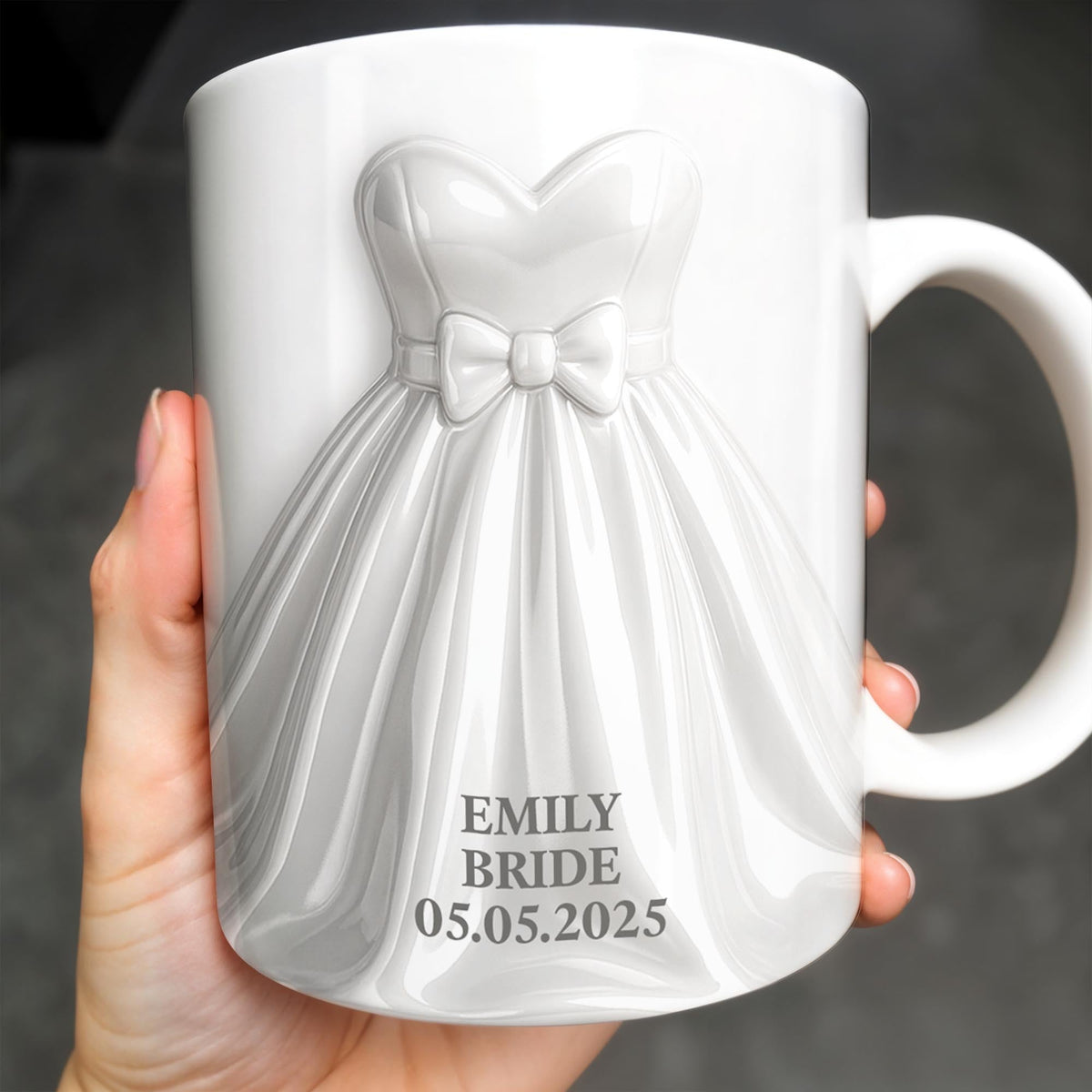 Bride & Groom Celebrate Special Day - Personalized Mug - Wedding Gift, Valentine's Day Gift For Couple