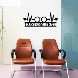 Personalized Eye Doctor Metal Sign, Office Wall Decor, Gift For Eye Doctor