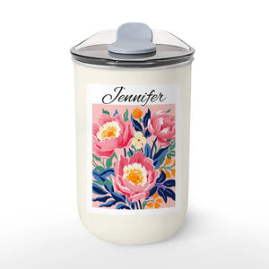 Retro Custom Birth Month Flower - Personalized Tumbler 10oz - Gift For Sisters, Gift For Besties