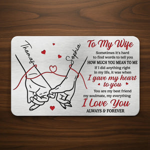 You Are My Everything - Personalized Wallet Card - Gift For Wife, Husband, Anniversary Gift, Valentine's Day Gift