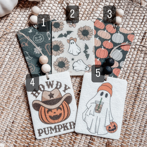 Halloween Themed Air Fresheners, Halloween Cute Hanging Car Decor Boogie
