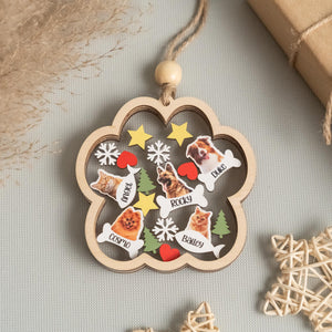 Custom Your Pet's Photo - Personalized 4D Shaker Ornament - Christmas Gift For Pet Lovers