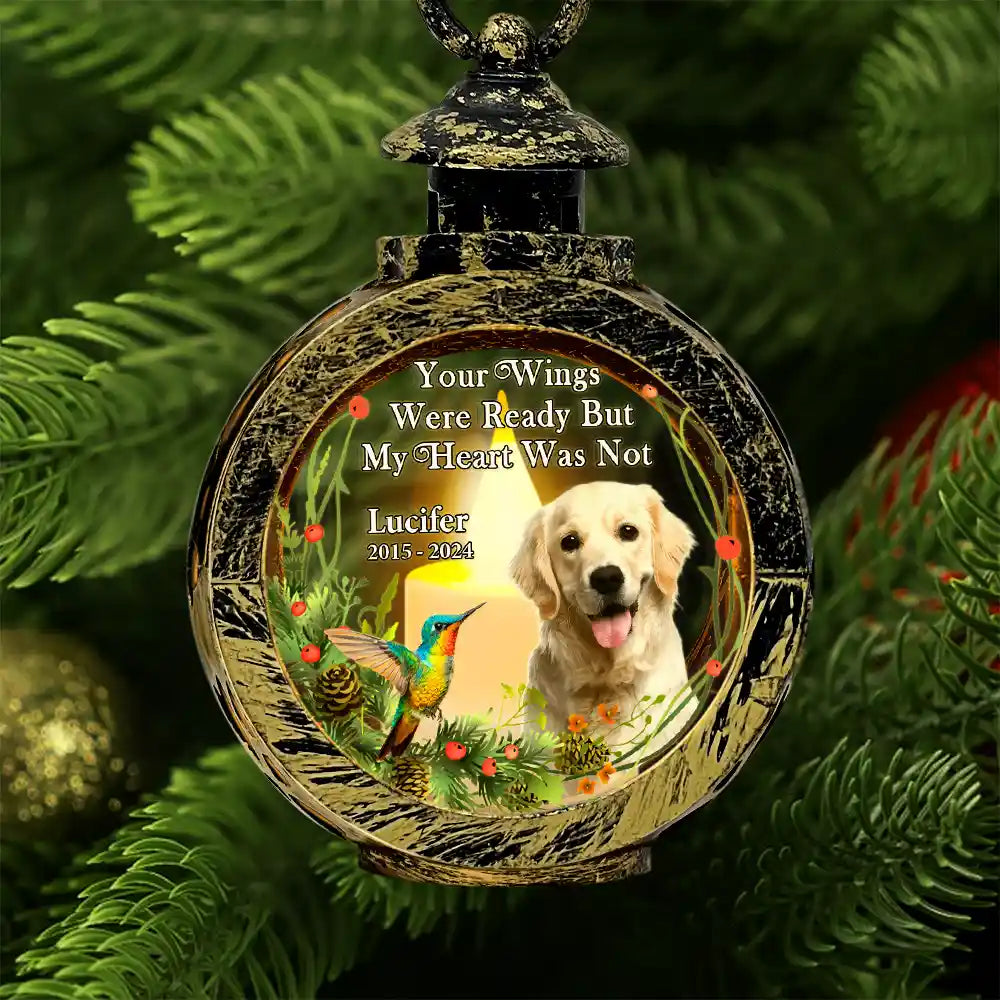 Your Light Will Always Shine In My Heart - Personalized Lantern LED Flameless Candle - Memorial Dog, Christmas Gift For Dog Lover