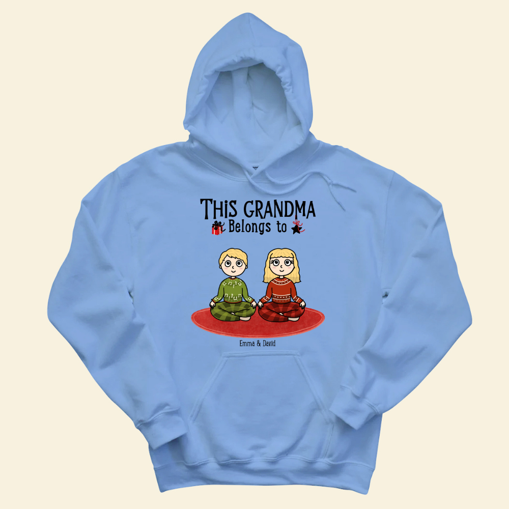 This Grandparents Belong To Grandkids - Personalized Hoodie - Gift For Grandma, Grandpa, Christmas Gift
