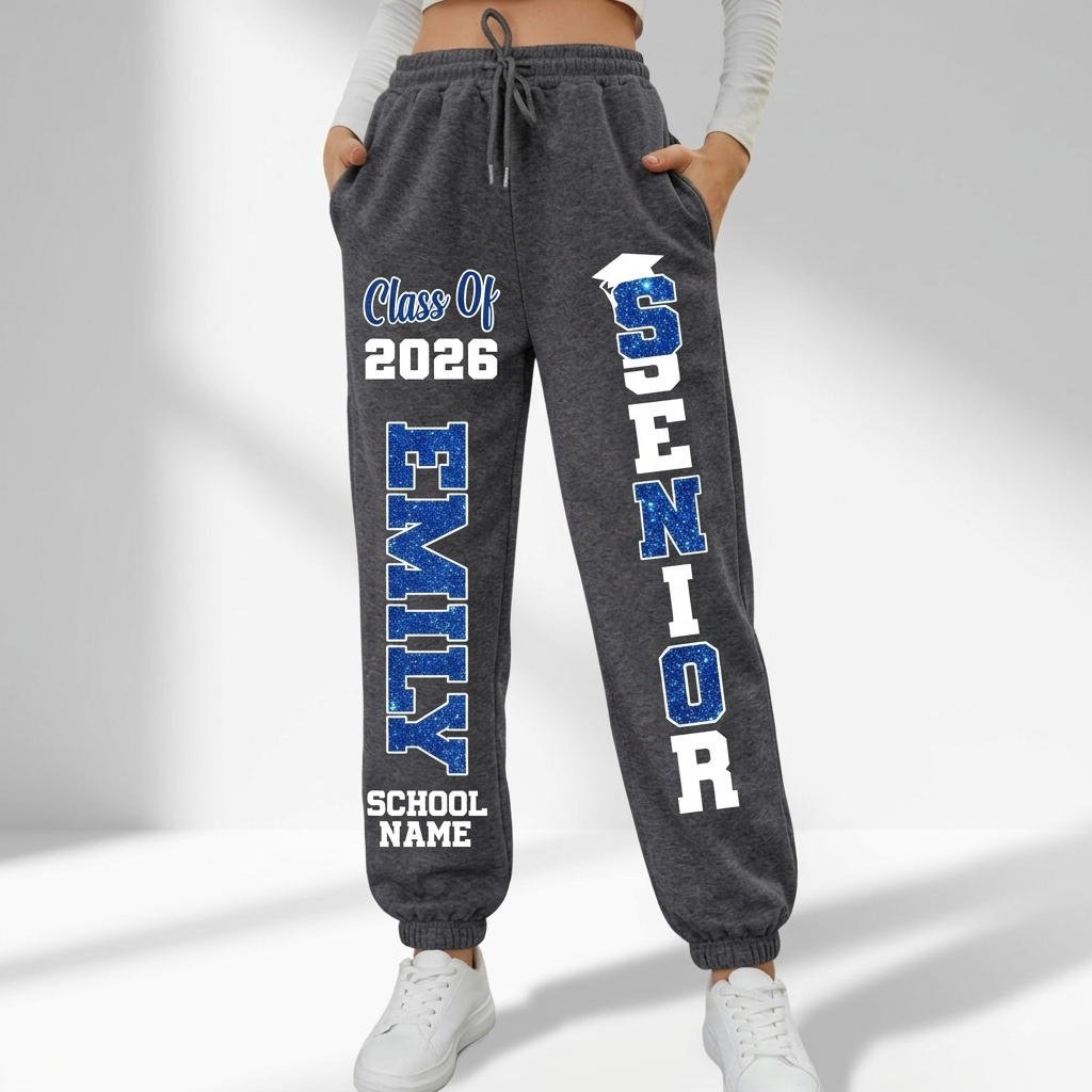 Personalized Senior 2026 Pants, Senior Sweatpants Class of 2026, 2026 Senior Stuff For Graduation High School College University