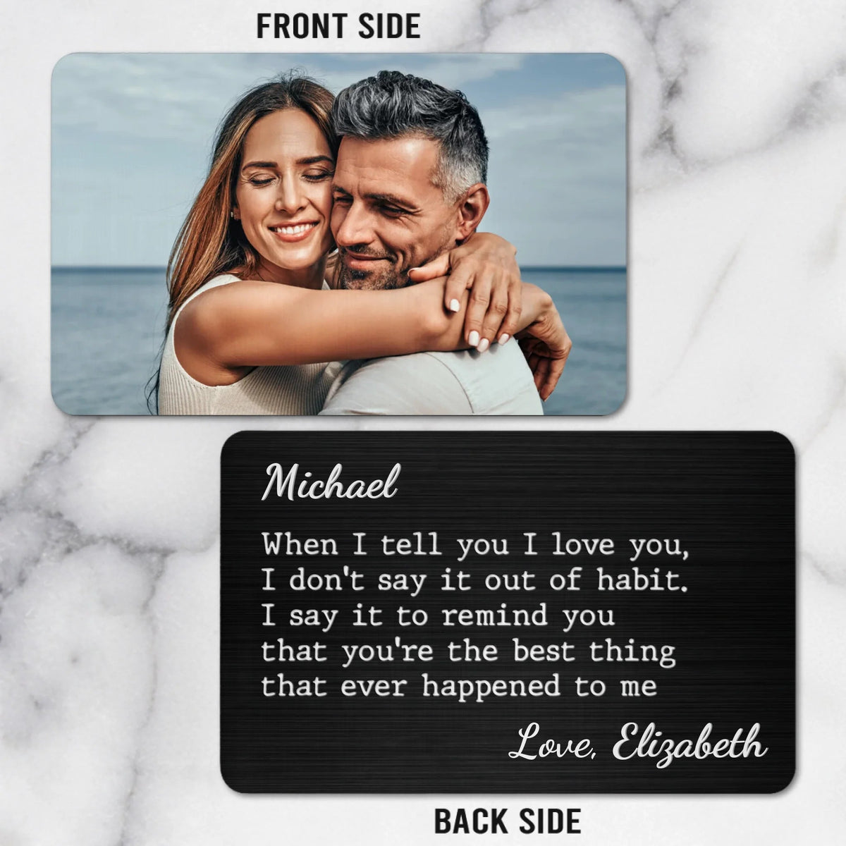 When I Tell You I Love You - Personalized Wallet Insert Card - Anniversary Gift, Valentine's Day Gift For Couple